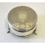 An early Victorian silver trinket box, Birmingham c.