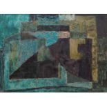 Shepherd, late 20th century- Untitled abstract composition; mixed media on board, signed, 38.3x51.