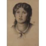 After Dante Gabriel Rossetti, Italian 1828-2892- Portrait of Fanny Comforth; collotype,