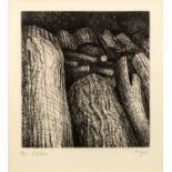 Henry Moore OM CH FBA RBS, British 1898-1986- "Log Pile I", 1972; etching,