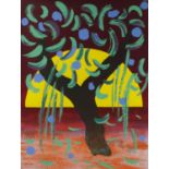 Michael Heindorff, German b.1949- "Tassos Trees" 1971; screenprints in colours, six, ea.