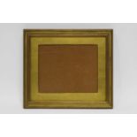 A Glazed Gilt Composition Aesthetic Style Frame, 20th century, with gilded slip, reeded ovolo sight,