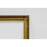 A French Gilt Composition Second Empire Frame, mid 19th century, with cavetto sight, frieze,
