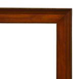 A French Maple Cassetta Moulding Frame, 19th century, with gilded sight edge, plain frieze,