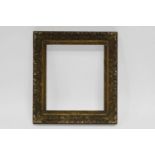 An English Carved and Gilded Frame, late 18th century, with foliate sight, hollow,