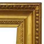 A French Gilded Neoclassical Style Frame, early-mid 19th century, with gilded slip,