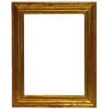 An Italian Gilded Frame, 18th/19th century, with ogee sight, taenia,