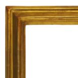 An Italian Gilded Bolection Frame, 17th century, with cavetto sight, knull,