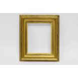 An Italian Gilt Composition Neoclassical Style Frame, 19th century, with wedge sight, leaf course,