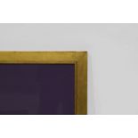 A Glazed Gilded Oak Moulding Frame, late 20th century, with cavetto sight,