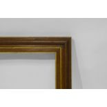 A Pair of Parcel Gilded Oak Moulding Frames, late 19th century, with cavetto sight,