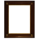 An Italian Parcel Gilded Nutwood Cassetta Frame, 18/19th century, with ogee sight,
