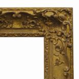 A Reproduction Gilt Composition Louis XV Style Swept and Pierced Frame, late 20th century,