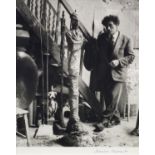 Denise Colomb, French 1902-2004- ''Alberto Giacometti in his studio'' c. 1950; gelatin silver print,