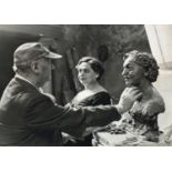 Barratt's Photographers, London, c.1951- ''Epstein and his Model''; gelatin silver print, with