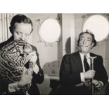 Publifoto, Milan, Italy, Publ c. 1967- ''Dali and Captain Moore with an Ocelot''; gelatin silver