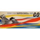 Zero [Hans Schleger], German/British 1898-1976- "Stop for Super Shell and Go",