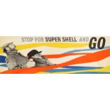 Zero [Hans Schleger], German/British 1898-1976- "Stop for Super Shell and Go",