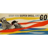 Zero [Hans Schleger], German/British 1898-1976- "Stop for Super Shell and Go",