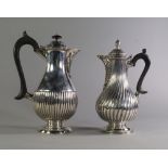 A Victorian silver coffee pot, London c.