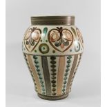 A Glyn Colledge for Langley Pottery large baluster vase, 1960s, approx 30cm high.