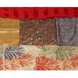 A collection of mostly Oriental fabrics, 19th/20th century.