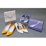 A collection of designer shoes,