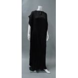 A Mariano Fortuny pleated black silk 'Delphos' gown, c.