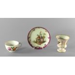 A Meissen porcelain saucer, 18th century,