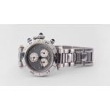 A Pasha de Cartier 1352 chronograph automatic stainless steel gentleman's wrist watch,