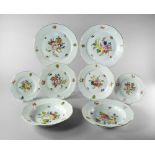 A Herend porcelain part dessert and dinner service, 20th century,