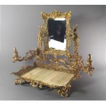 A gilt metal and onyx dressing table stand, late 20th/early 21st century,