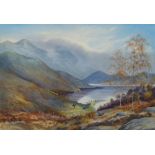 Philip Rickman, British 1891-1982- "Autumn, Loch Ard"; watercolour and gouache,