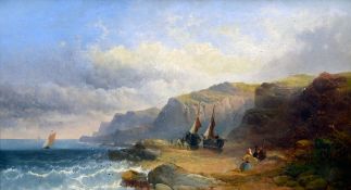 JOSEPH HORLER (1809-1887) British
Landing the Catch
Oil on canvas
Signed to stretcher
49 x 27.