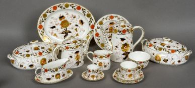 A large quantity of Royal Crown Derby Asian Rose pattern tea,