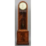 A 19th century mahogany cased drum head domestic regulator longcase clock
The white painted 14 inch