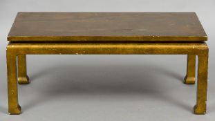 A Chinese style lacquered coffee table,