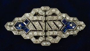 A fine quality Art Deco platinum,