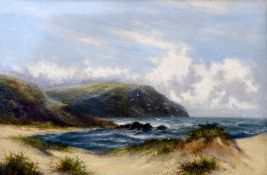 Attributed to WILLIAM LANGLEY (1852-1922) 
Coastal Landscapes
Oil on canvas
75 x 49.