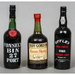 Fonseca Bin 27 Port
Single bottle; together with Offley Boa Vista Vintage Port 1983,