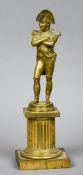 A 19th century bronze model of Napoleon
In typical pose, standing on a Corinthian column.