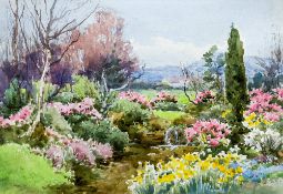 *AR HENRY JOHN SYLVESTER STANNARD (1870-1951) British
Cottage Garden
Watercolour
Inscribed to