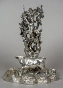 A 19th century silver plated table centre, published by Elkington & Co.