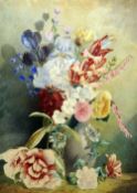 DANIEL WOOD (19th century) British
Floral Still Life;