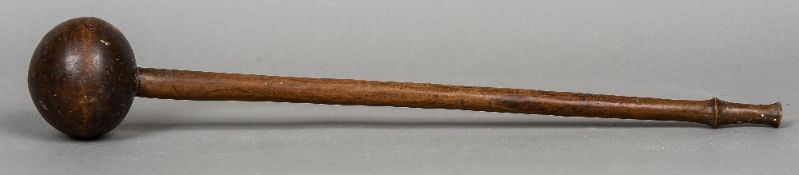 A Zulu knobkerrie 
Of typical form.  59 cm long.