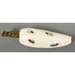 A shibayama decorated ivory model of a banana - WITHDRAWN CONDITION REPORTS: Some