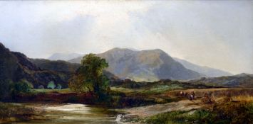 EDWARD CHARLES WILLIAMS (1807-1881) 
Capel Curig at Noon
Oil on canvas
Signed and dated 67,