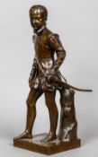 A French bronze model of Henry IV as a boy, after FRANCOIS JOSEPH BOSIO, Barbedienne foundry,