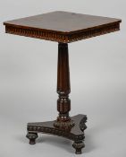 A 19th century rosewood side table,