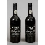 Croft 1977 Vintage Port
Two bottles.